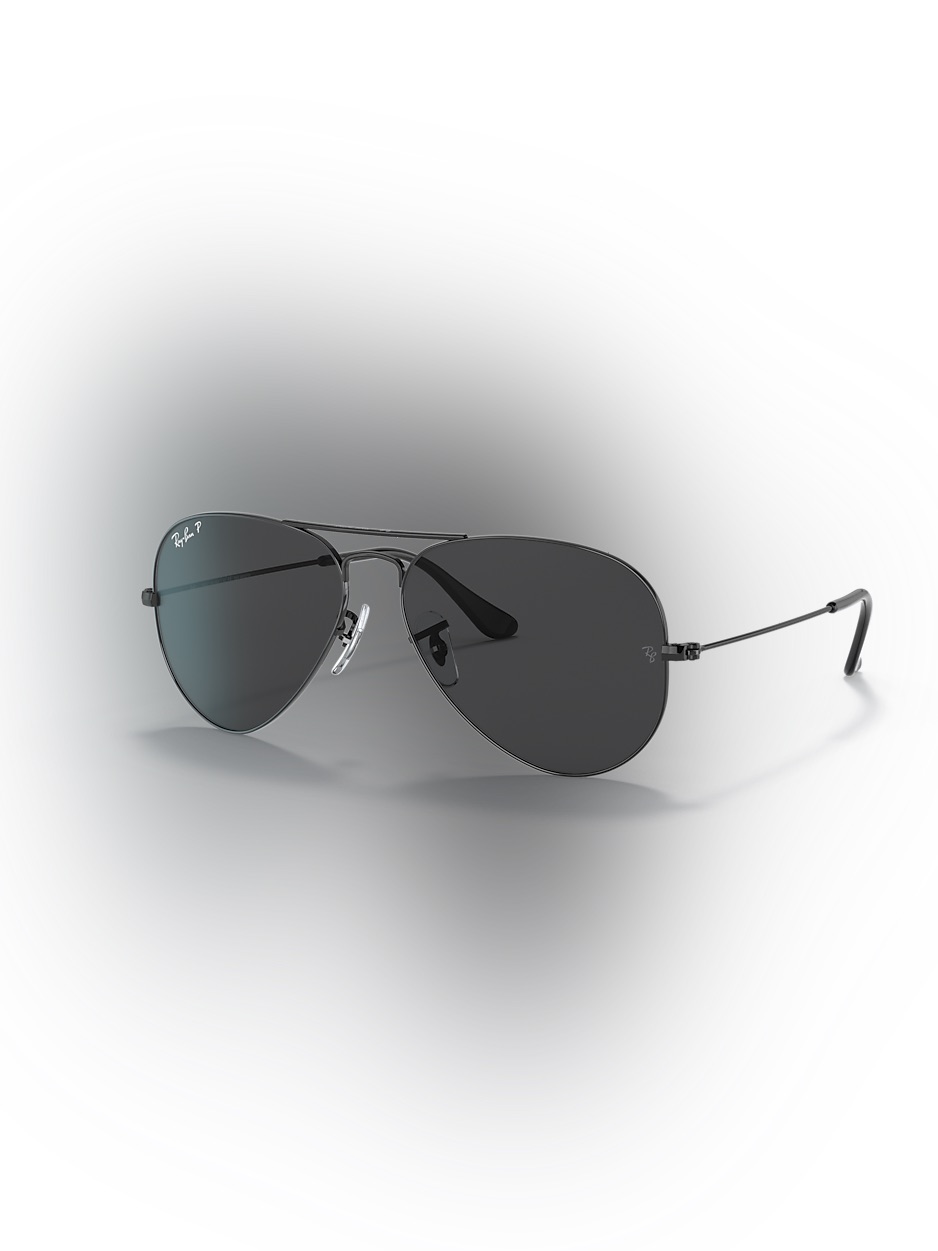 Ray-Ban Black Aviator Sunglasses With Dark Lenses